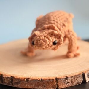 Bearded Dragon Handmade Crochet  Amigurumi Reptile Plush